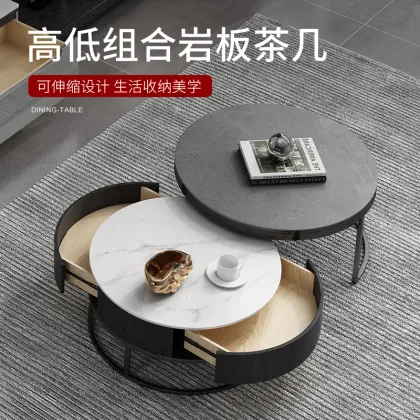 Modern Black Coffee Table for Luxury Royal Living Room Furniture