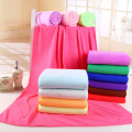 Beach towel microfiber solid color bath towel