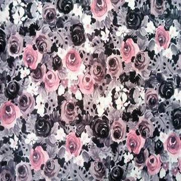Printed 100% rayon fashion fabric, 90 x 88, used for spring and summer fashion