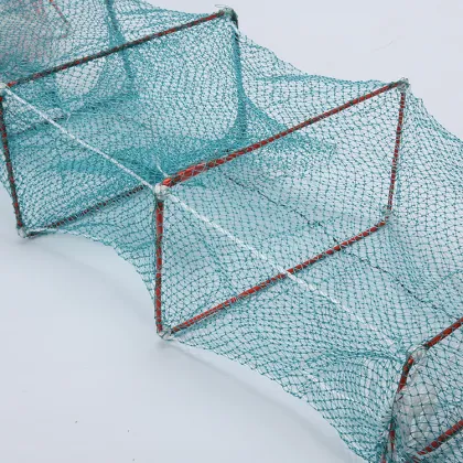 Hot Selling 18cmx32cmx29frames Nylon PE Mesh Aquaculture Fish Pot/Crayfish Pot