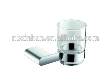 South Armerica elegant stylish bathroom accessories wall fitting chrome plating solid brass single tumbler holder
