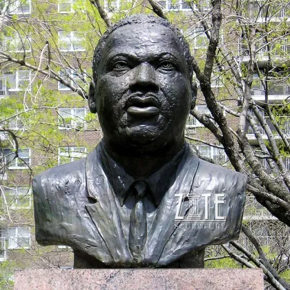 Garden decoration metal bronze martin luther king bust