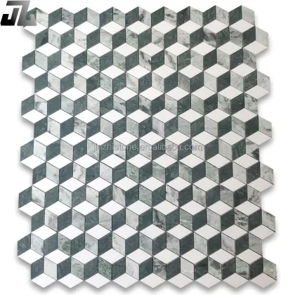 Custom Luxurious Stone Mosaic Tile for Interior Floor Decor