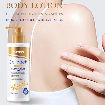 MIDUO OEM 300ML Snail Organic Diamond Glow Whitening Body Lotion