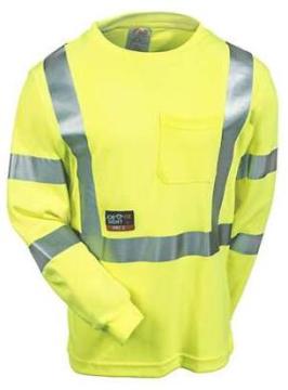 Men's High-Visibility Flame-Resistant Safety Tee Shirt