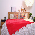 Pure Color Breathable Coral Velvet Children Bed Blanket