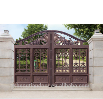 Home automatic swing wrought iron archway gates manufacture