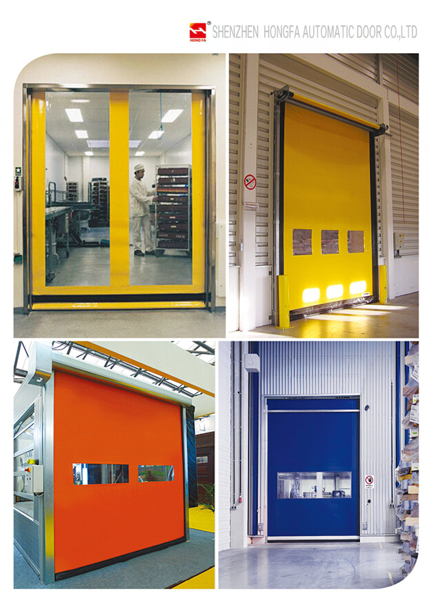 Self Recovery High Quality PVC Rapid Rolling Door