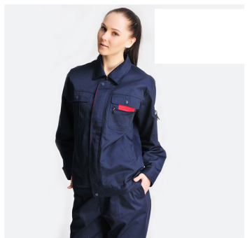 OEM 100%cotton gray and Blue factory work wear work wear from China Supplier