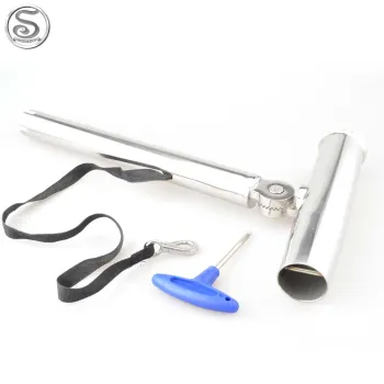 Adjustable Hardware 316 Stainless Steel Seat Fishing Rod Rack for Yacht Boat