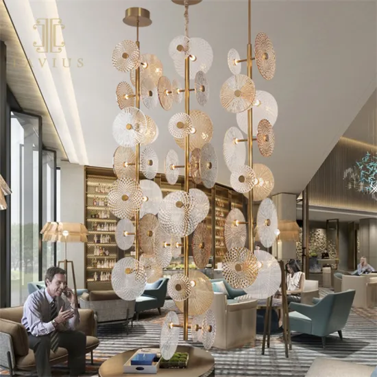 Large Artistic Good Quality Crystal Hotel Custom Chandelier