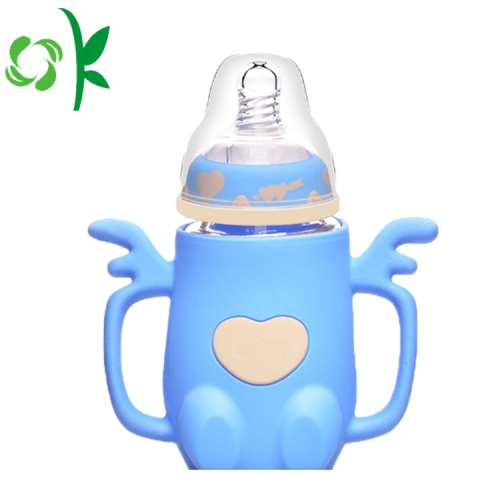 Silicone bé Feeding Bottle Bpa miễn phí bảo vệ tay áo