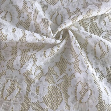 Poly Bonded Lace Fabric Stickad