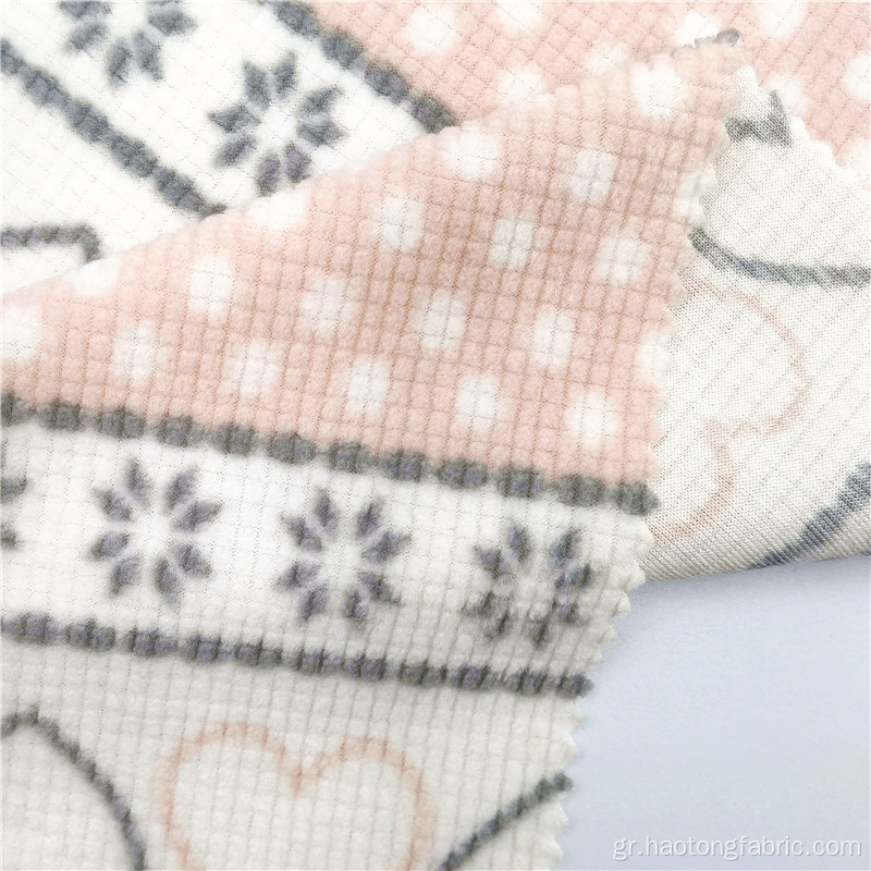Opelon Spandex Textiles Printed Polar Fleece Jersey ύφασμα