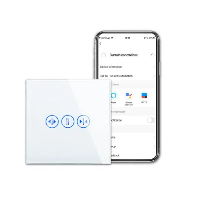 CNBINGO Wholesale: Home Automation Glass Tuya Touch Smart Switches for Roller Shutter, Wall, Window & Curtains