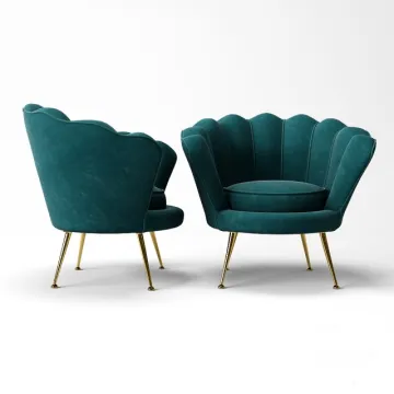 Modern royal upholstered armchair for living room
