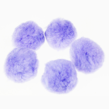 Jumbo Acrylic Pompom ball purple assorted