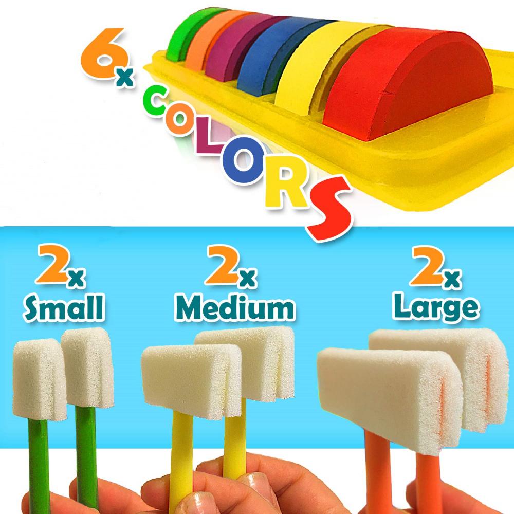 Rainbow Sponge Brush 3