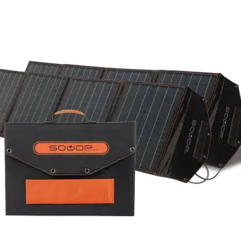 Souop 200W Foldable Solar Blanket - Portable 12V/18V Folding Solar Panel