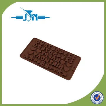 Plastic 100% food grade silicone chocolate mold with CE certificate