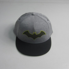 Cotton Jersey Bat Patch Flat Bill Cap