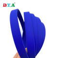 Durable impermeable azul PVC recubierto de perros con correa de leasj