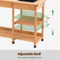 Outdoor Garden Potting Table with Dry Sink