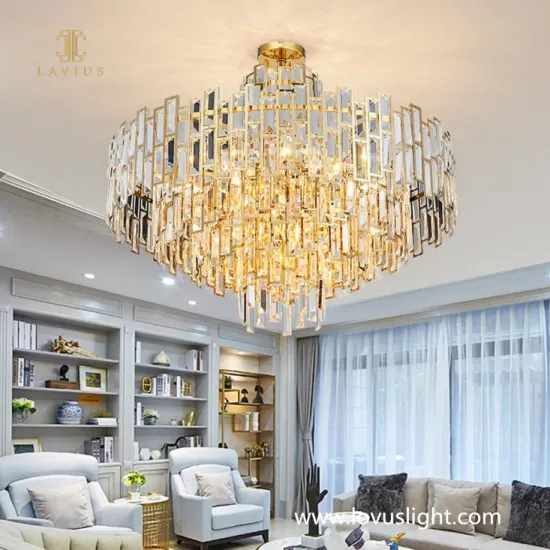 Light luxury custom villa living room chandelier Crystal modern style chandelier