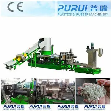 Plastic film granulator for plastics