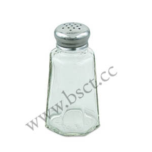 glass mushroom top salt and pepper shaker set
