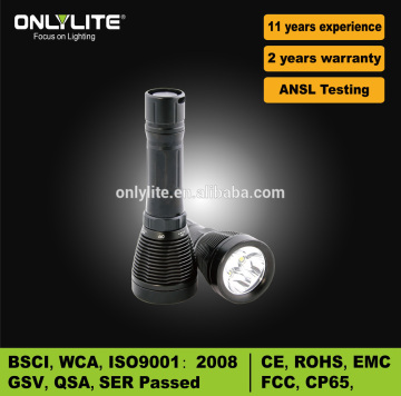Aluminum alloy best selling black diving flashlight