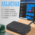 Paparan triple 4k uhd permainan mini pc