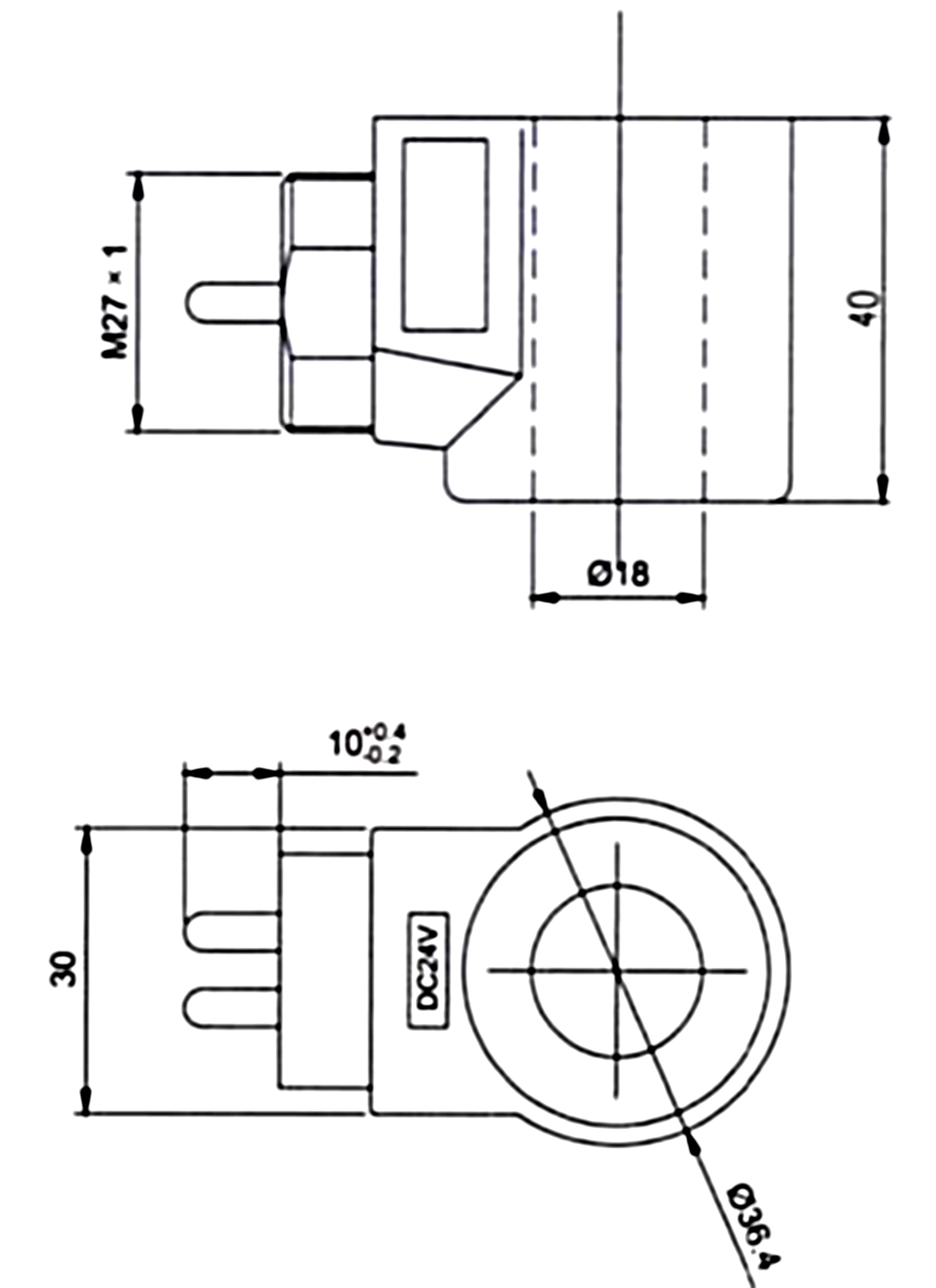 Dimension of BB18040004 Solenoid Coil: