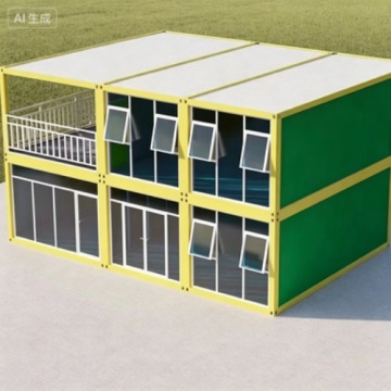 Quick-Assemble Prefab Box House with Sunlit Design