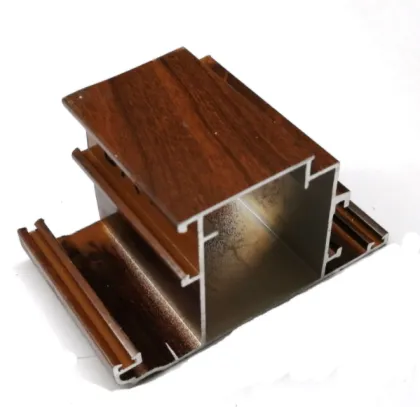 casement windows wood grain aluminum bulding materials