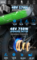48V 750W 17AH Batería de litio plegable neumático grasa ebike