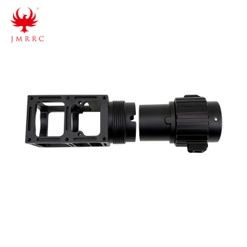 Customized OD 50mm Pipe Joint CNC Aluminum Alloy Connecting Parts for Drone Arm Plug-in Pipe Installation Fixing Seat UAV