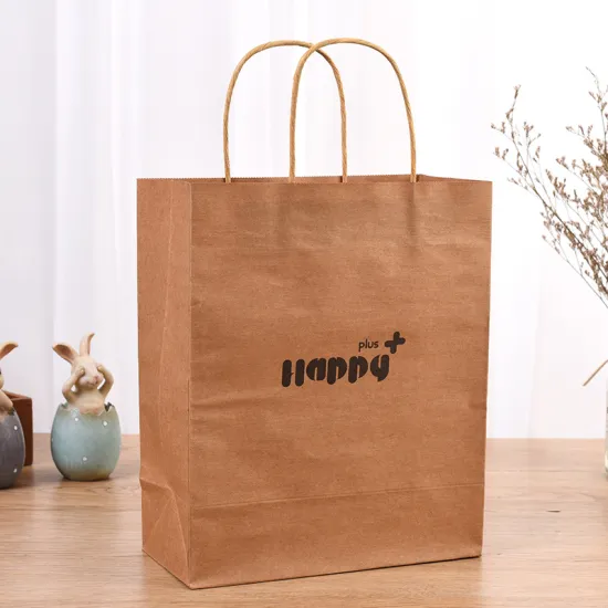 Customized Brown Kraft Paper Bag for Clothing Packaging