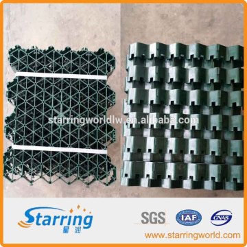 lightweight, high strength interlocking plastic grass paver
