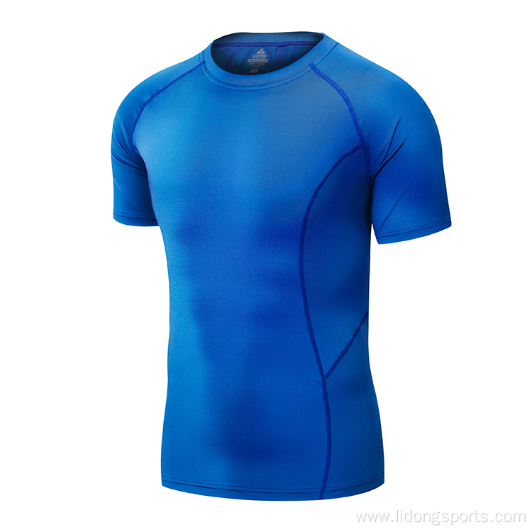 Short Sleeve Muscle mens Running fitness clothing