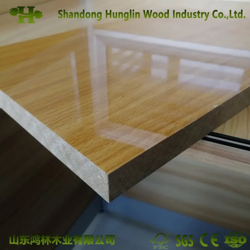 High Glossy PVC / HPL / UV/Melamine Paper Coated MDF