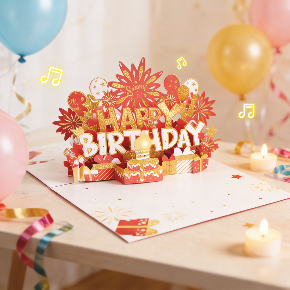 3d musical birthday cards