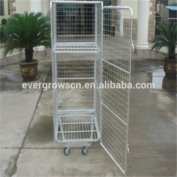 custom design 2/3/4 sides Collapsible rolling security container for cargo and storage equipment