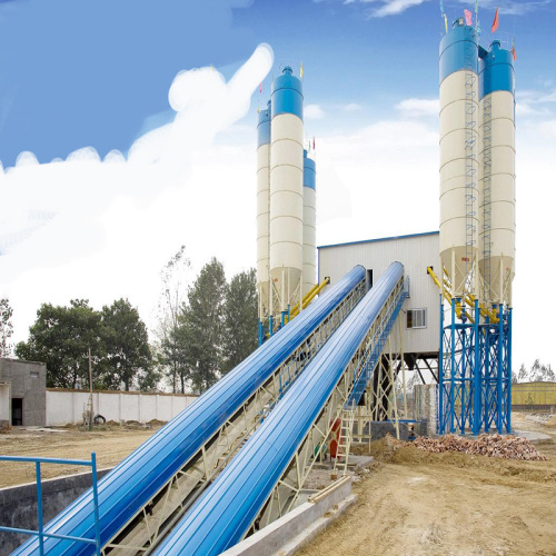 Export to Zambia HZS120 concrete mixing plant