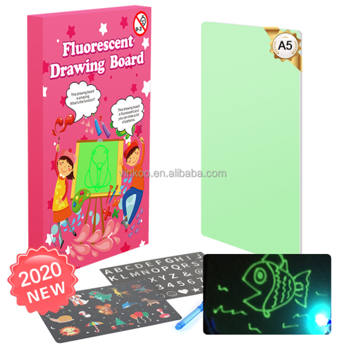 Suron Sketchpad Board Pad de dibujo fluorescente para niños