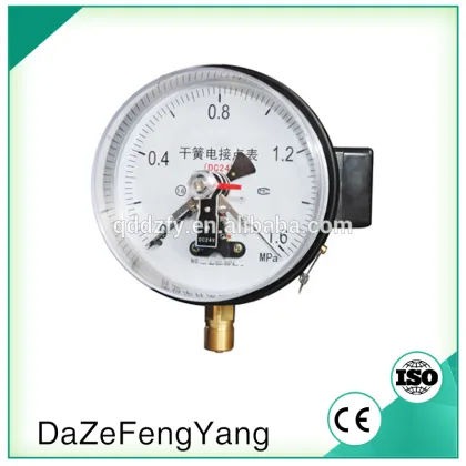 electric contact bar pressure gauge