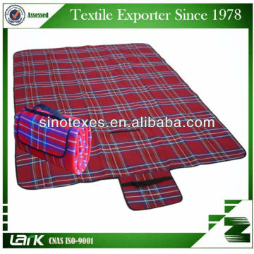 High quality Double Layers Printed Picnic Blanket With Carrying Belt