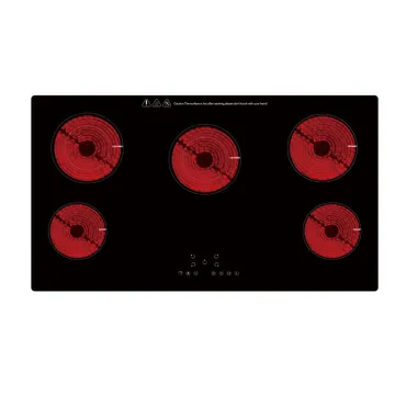 2024 New Design 5 Burner Electric Ceramic Cooker with Ceramic Glass Panel