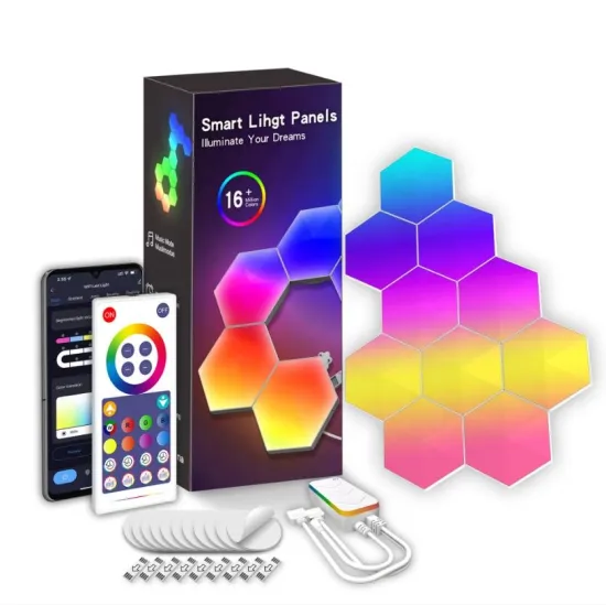 Smart Hexagon Geometry: Mobile App for LED Light Tiles and Magnets