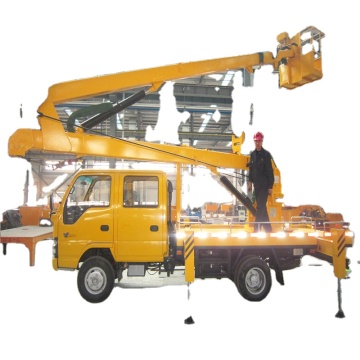 Japanese High-altitude Operation Truck with 20M Telescopic Boom, 4x2 & 4x4 Hydraulic Aerial Cage